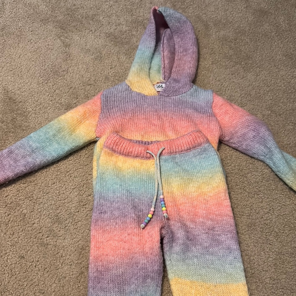 Lola + The Boys Rainbow Kids Matching Set